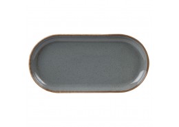 Seasons Storm Narrow Oval Plate